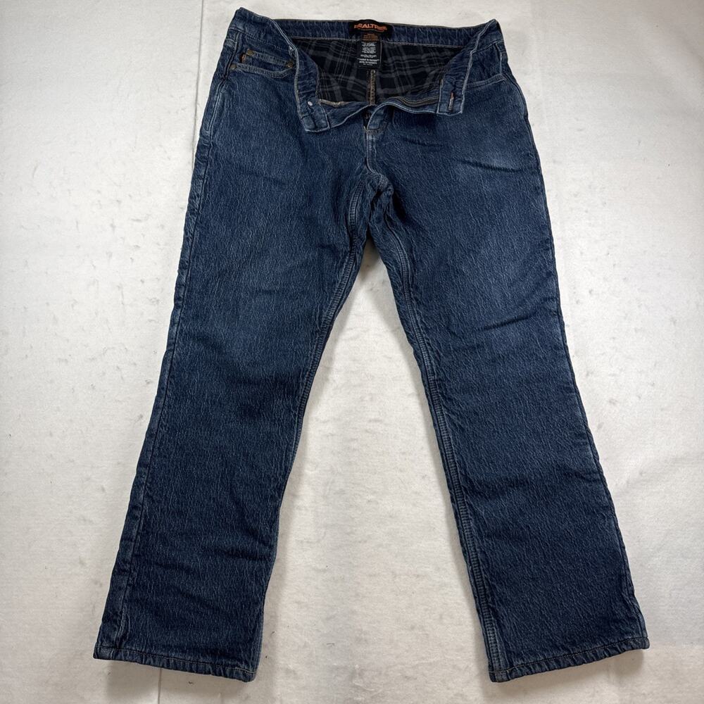 Realtree by Par Boston Traders Men's Flannel Lined Jeans Blue 36X30